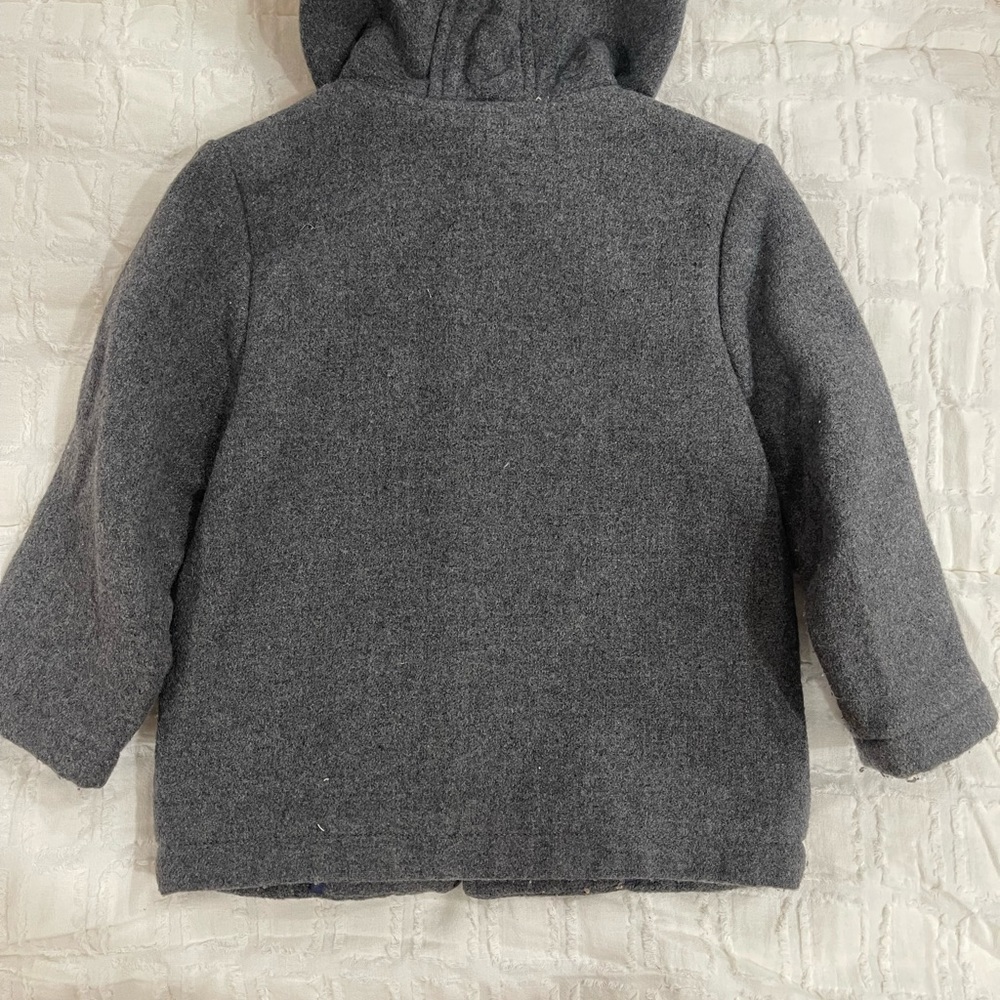 Vintage Zara boys pea coat size 2/3 - Picture 3 of 3